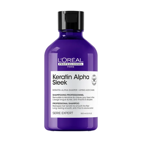 Keratin Alpha Sleek Professional Shampoo για Λείανση 300ml